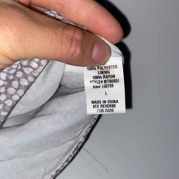 Y&I Boutique Tie Front Top- Size Large - Picture 3 of 5